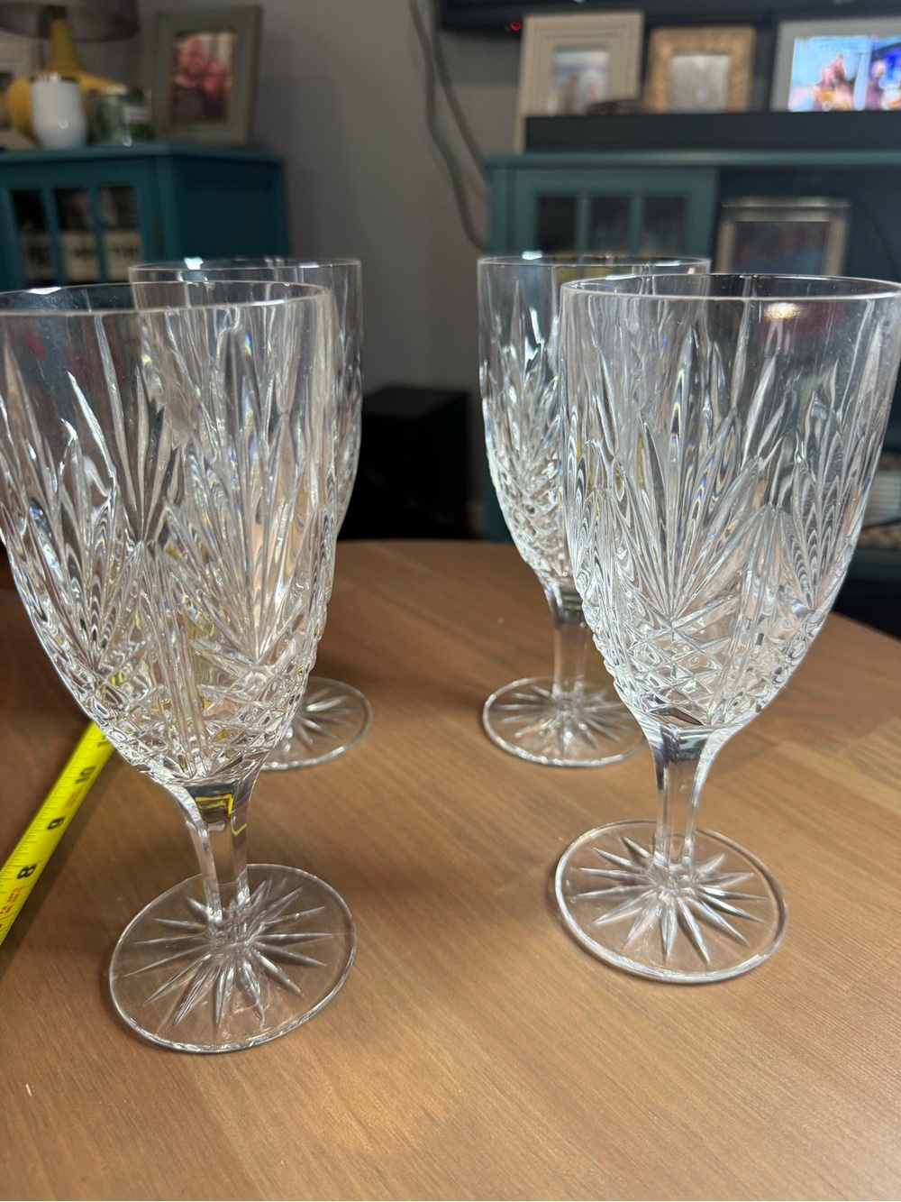 Mikasa Clear Cut Crystal-Style Wine Glasses - Set of 4